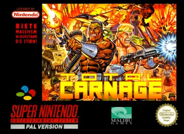 Total Carnage (Europe) box cover front